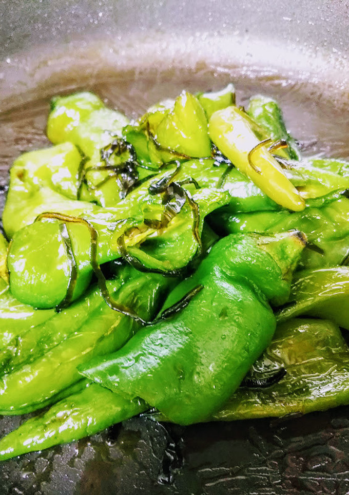 万願寺唐辛子と塩こんぶの甘煮（煮浸し）-レシピのメイン写真