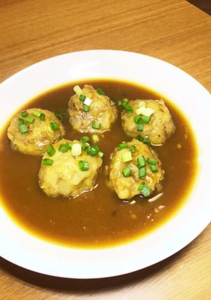 スーパー大麦入り馬鈴薯ボールカレースープ-レシピのメイン写真