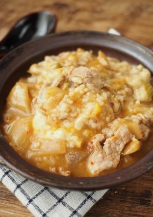 豚キムチーズがゆ-レシピのメイン写真