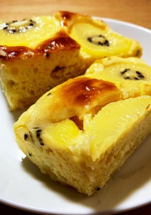 ゴールドキウイとクリチのケーキ-レシピのメイン写真
