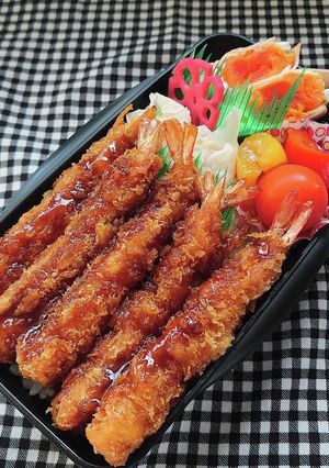 ❜21/8/21 エビフライ弁当-レシピのメイン写真
