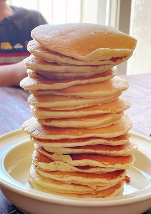 小麦粉で簡単！ハワイ風ふわふわパンケーキ-レシピのメイン写真