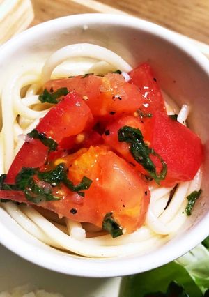 簡単！塩トマトそうめん-レシピのメイン写真