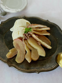 <親子レシピ>りんごの甘煮 アイス添え-レシピのメイン写真