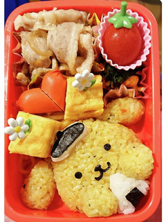 ポムポムプリンおにぎり弁当!-レシピのメイン写真
