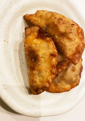 なすとズッキーニの餃子(ハリッサ餃子)-レシピのメイン写真