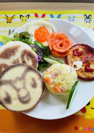 海でこんがり☆ポッチャマフィン！？！-レシピのメイン写真