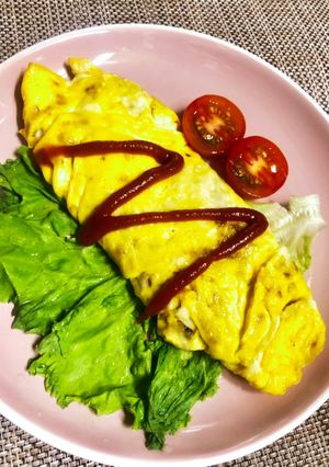簡単！鶏そぼろオムレツ-レシピのメイン写真