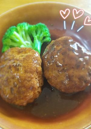簡単煮込み風ハンバーグ-レシピのメイン写真
