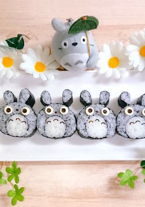 コロンと可愛いトトロ海苔巻き❁*·⑅-レシピのメイン写真