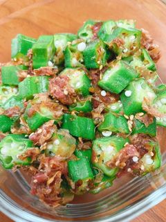 オクラの梅おかか和え-レシピのメイン写真