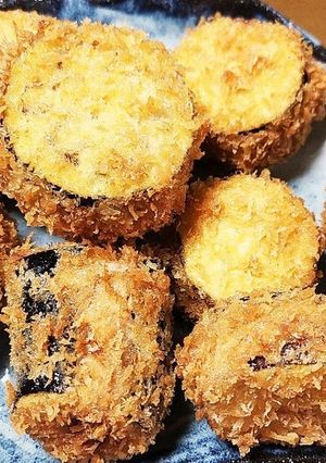 生姜たっぷり♪なすのひき肉はさみ揚げ-レシピのメイン写真