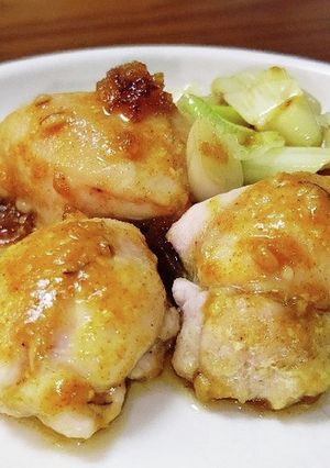 若鶏背肉の味噌カレー焼き。-レシピのメイン写真