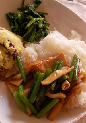 鶏肉のハニージンジャー丼-レシピのメイン写真