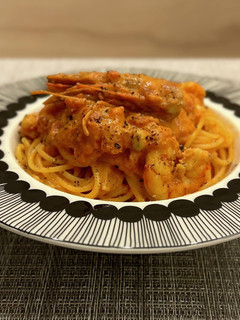 海老のトマトクリームパスタ-レシピのメイン写真