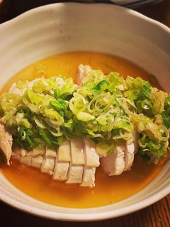 レンチン簡単☆鶏むねハムの胡麻油ネギタレ-レシピのメイン写真