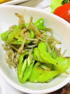 ししとうととジャコの炒め物・炒め煮-レシピのメイン写真