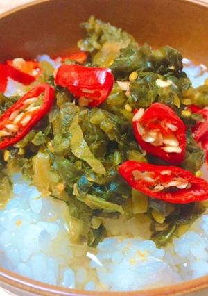 即席なのにめっちゃ美味しい高菜茶漬け-レシピのメイン写真