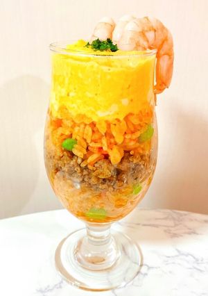 オムライスパフェ❤簡単かわいいオムライス-レシピのメイン写真