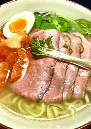 塩レモンラーメン。ローストビーフをのせて-レシピのメイン写真