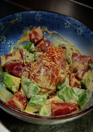 アボカド鮪のマヨ醤油❨(@≧↺≦@)❩ノ-レシピのメイン写真
