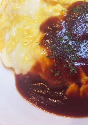 簡単！斬新♡♡♡オムハンバーグ-レシピのメイン写真