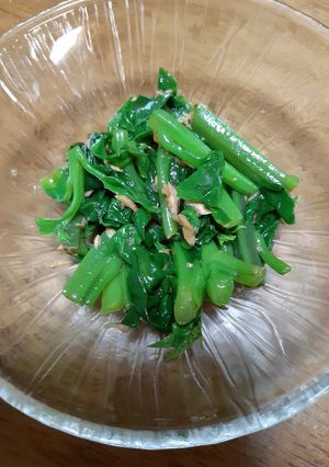 つるむらさきのツナあえ-レシピのメイン写真