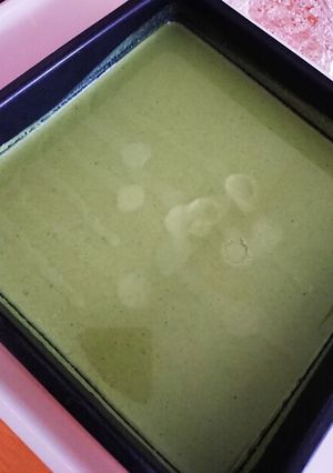抹茶のヨーグルトケーキ 固めるだけ！-レシピのメイン写真