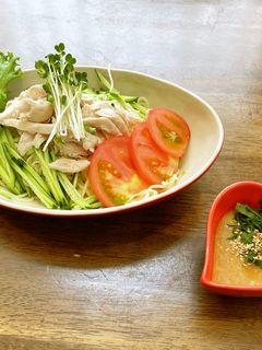 四川風 冷やし中華(ごまだれ)-レシピのメイン写真
