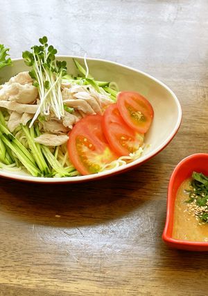 四川風　冷やし中華（ごまだれ）-レシピのメイン写真