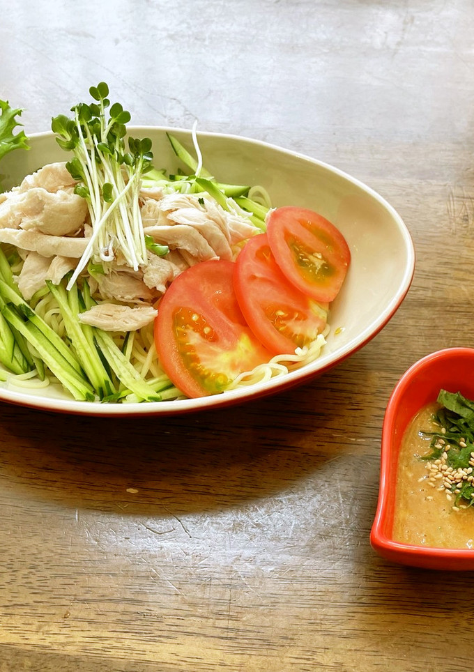 四川風　冷やし中華（ごまだれ）-レシピのメイン写真