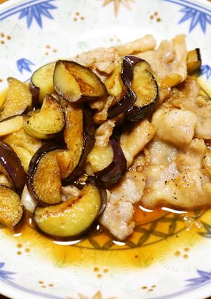 ゆず香る！！茄子と豚肉のポン酢炒め-レシピのメイン写真
