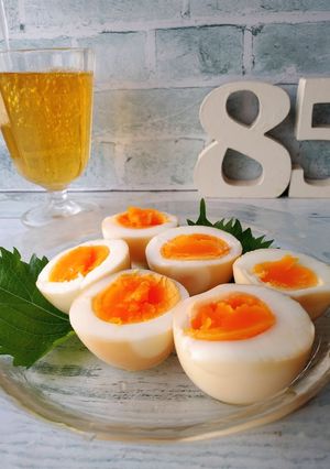 調味料２つ！味付き卵-レシピのメイン写真