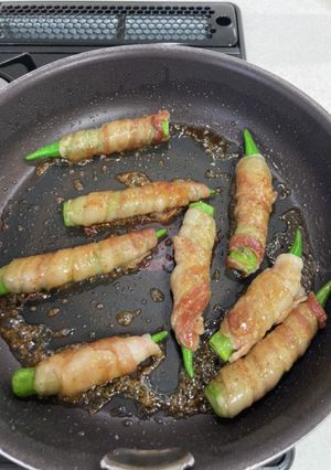 オクラの豚バラ巻き巻き-レシピのメイン写真