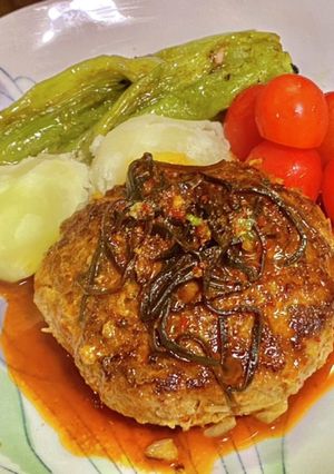 キムチ入りハンバーグ-レシピのメイン写真