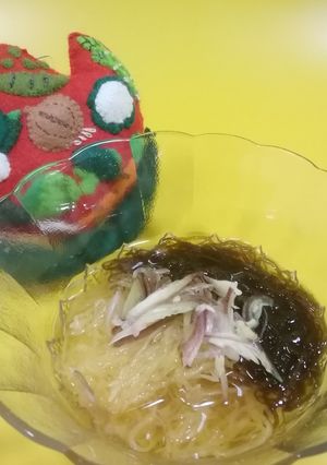 そうめんかぼちゃともずく酢-レシピのメイン写真