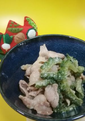 ゴーヤと豚肉の味噌炒め-レシピのメイン写真