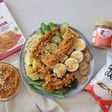 温野菜サラダ、ピーナッツソースがけ