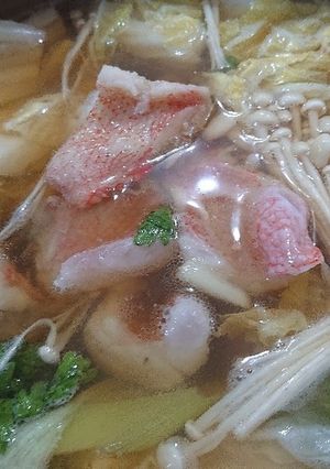塩と醤油ベースのキンキ鍋-レシピのメイン写真