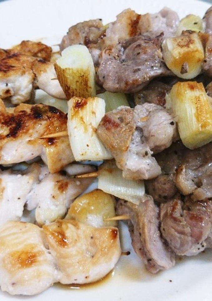 豚ヒレのネギ串と鶏むね肉の塩こうじ串-レシピのメイン写真