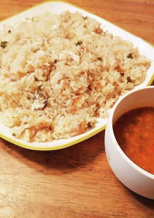 鯛バターライスand即席ミネストローネ-レシピのメイン写真