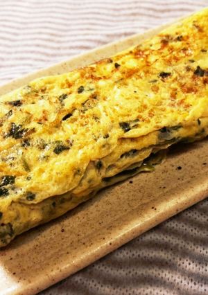 彩りアップ！ミツバの卵焼き-レシピのメイン写真