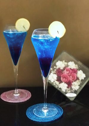 ブルーで爽やか♪クラッシュゼリーモクテル-レシピのメイン写真