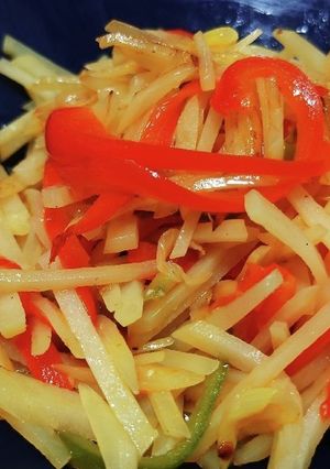 じゃがいも細切り炒め(酸辣土豆絲)-レシピのメイン写真