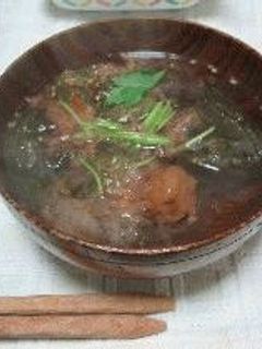 おぼろ昆布と梅干で超~簡単お吸い物☆-レシピのメイン写真