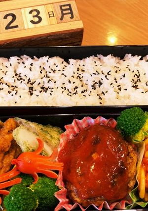 2021.8/23 中学生男子お弁当-レシピのメイン写真
