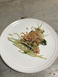 水菜と白滝の明太子炒め-レシピのメイン写真