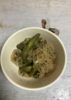 白滝といんげんの煮物-レシピのメイン写真
