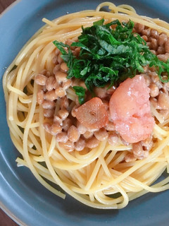 明太納豆パスタ-レシピのメイン写真