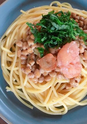明太納豆パスタ-レシピのメイン写真